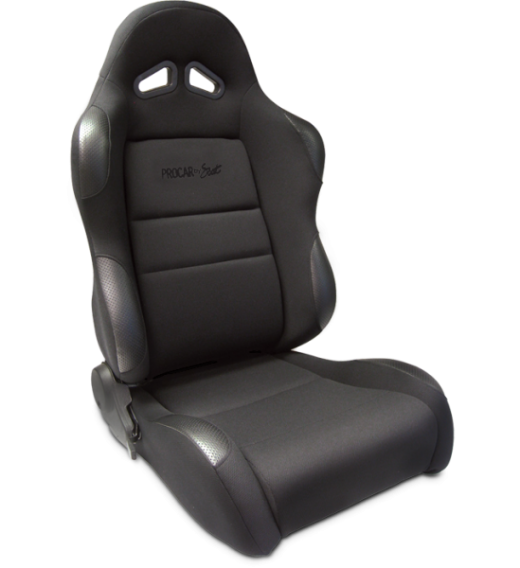 Procar Racing Seat - Sportsman Series, Black Velour Inside, Black Velour Wings & Side Bolsters (Right)