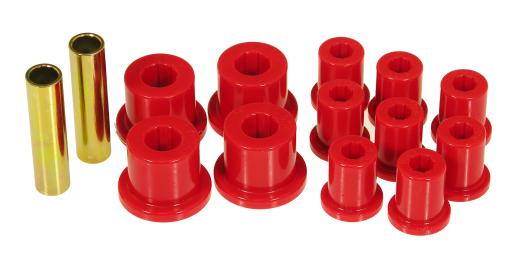 Prothane Rear Leaf Spring and Shackle Bushings - Red