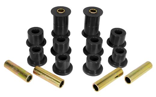 Prothane Leaf Spring Bushings - Front Spring Eye and Shackle (Black)