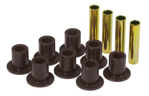 Prothane Leaf Spring Bushings - Front/Rear Spring Eye and Shackle (Black)