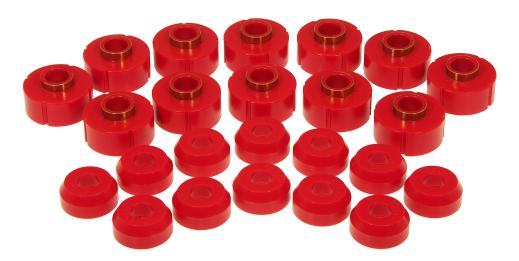 Prothane Body Mounts Bushings - Red