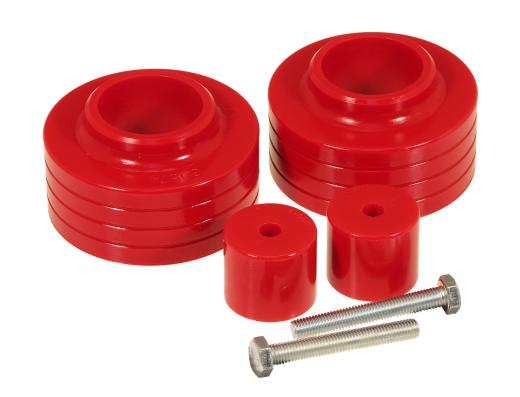 Prothane Coil Spring Bushings  - Front / Rear Coil Spring Isolaters (Red) 1 inch Lift / 1-1/2 inch Lift