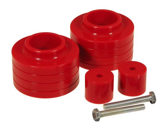 Prothane Coil Spring Bushings  - Front / Rear Coil Spring Isolaters (Red) 1-1/2 inch Lift / 2 inch Lift