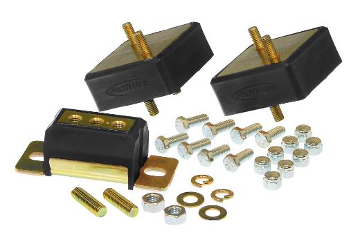 Prothane Motor and Transmission Mount Kit - 360 8 Cyl - Black