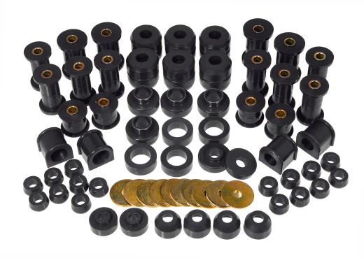 Prothane Total Front Spring and Shackle Bushings Kit - Black