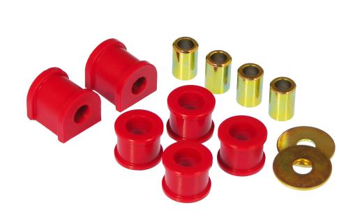 Prothane Rear Sway Bar and Endlink Bushings - 12.5mm - Red