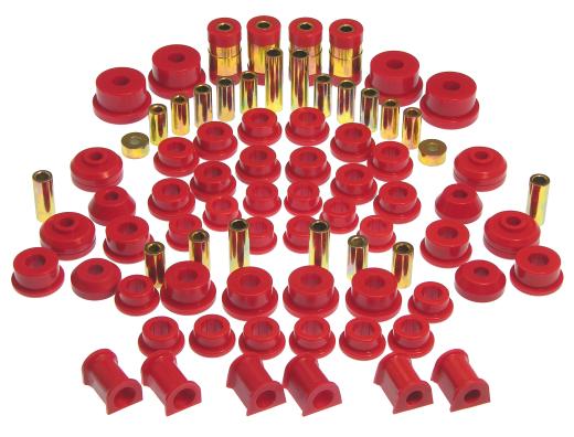 Prothane Total Front/Rear Bushings Kit - Red