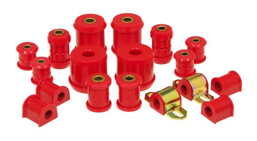 Prothane Total Front/Rear Bushings Kit - Red