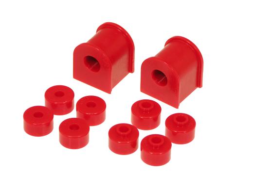 Prothane Rear Sway Bar and Endlink Bushings Kit - 15mm - Red