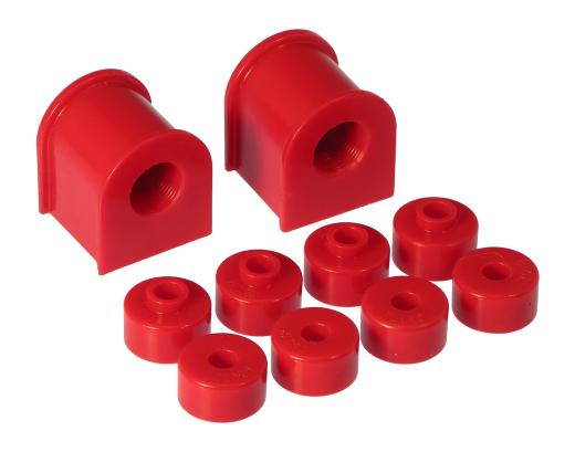 Prothane Rear Sway Bar and Endlink Bushings Kit - 17mm - Red