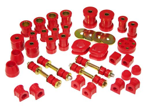 Prothane Total Front/Rear Bushings Kit - Red