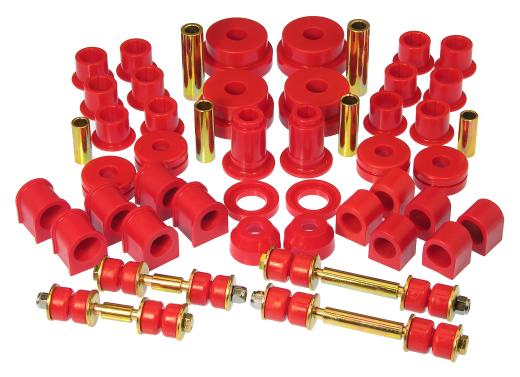 Prothane Total Front/Rear Bushings Kit - Red