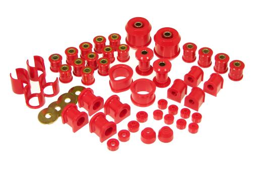 Prothane Total Front/Rear Bushings Kit - Red