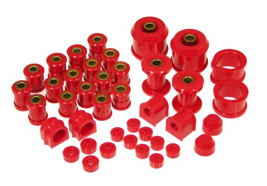 Prothane Total Front/Rear Bushings Kit - Red