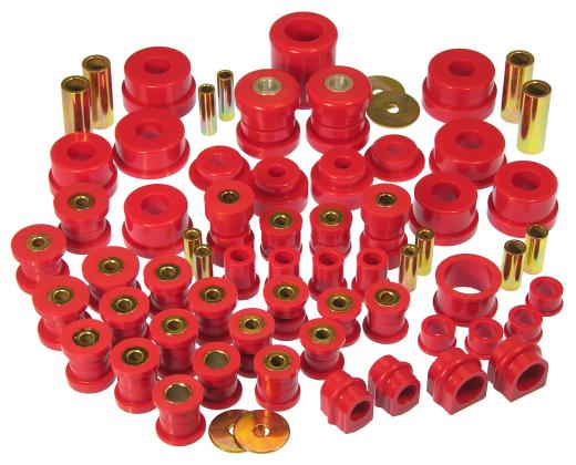 Prothane Total Front/Rear Bushings Kit - Red