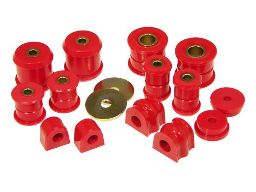 Prothane Total Front/Rear Bushings Kit - Red