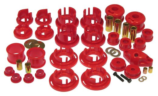 Prothane Total Front/Rear Bushings Kit - Red