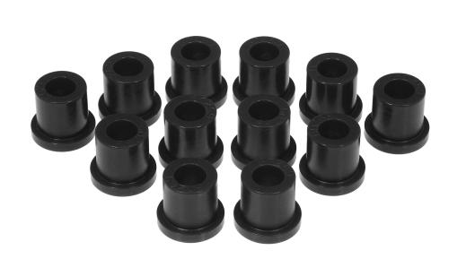 Prothane Rear Leaf Spring Eye and Shackle Bushing Kit - Black