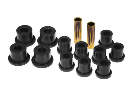 Prothane Rear Leaf Spring Eye and Shackle Bushings Kit - Black