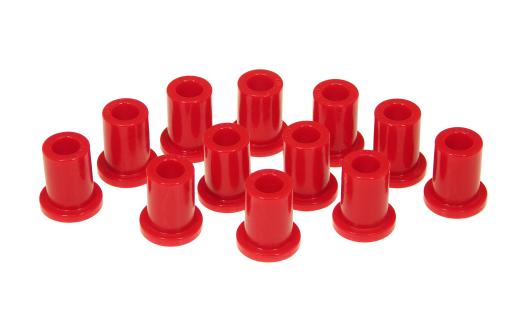 Prothane Front Leaf Spring Eye and Shackle Bushings Kit - Red