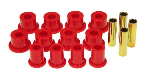 Prothane Leaf Spring Bushings - Rear Spring Eye and Shackle (Red)