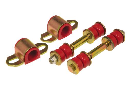 Prothane Front Sway Bar Bushings and Endlinks - 25mm - Red