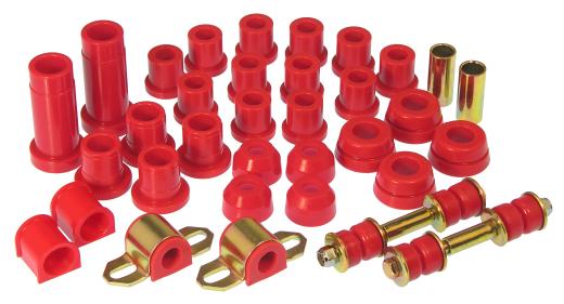 Prothane Total Front/Rear Bushings Kit - Red