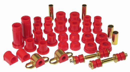 Prothane Total Front/Rear Bushings Kit - Red