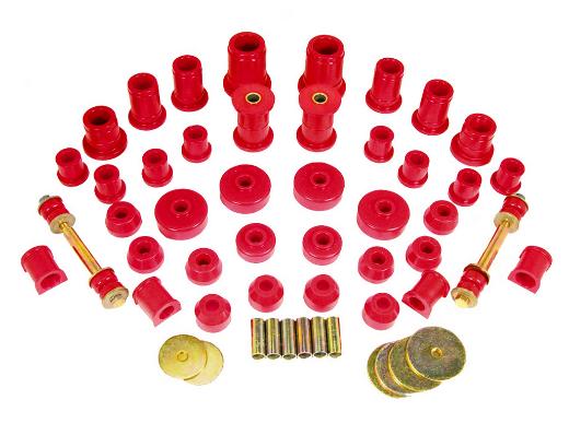 Prothane Total Front/Rear Bushings Kit - Red