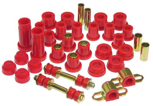 Prothane Total Front/Rear Bushings Kit - Red