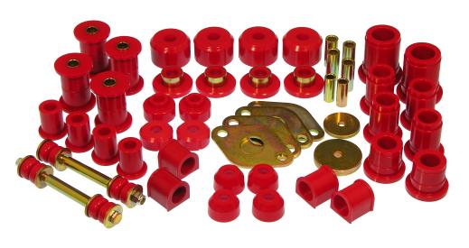 Prothane Total Front/Rear Bushings Kit - Red