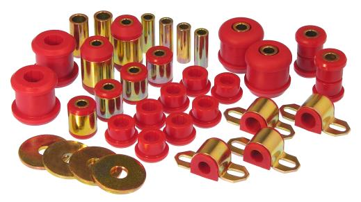 Prothane Total Front/Rear Bushings Kit - Red