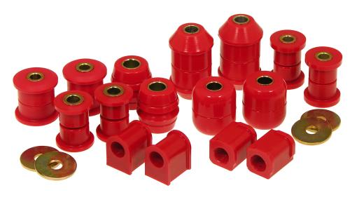 Prothane Total Front/Rear Bushings Kit - Red