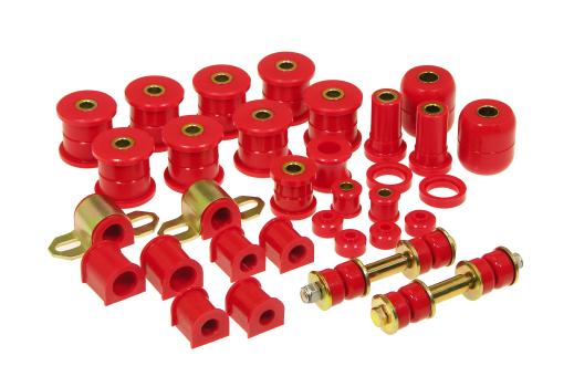 Prothane Total Front/Rear Bushings Kit - Red