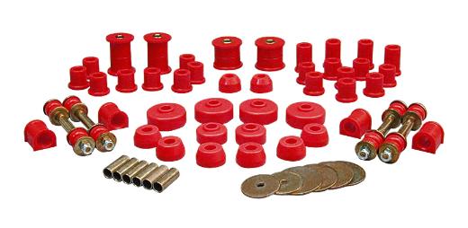 Prothane Total Front/Rear Bushings Kit - Red