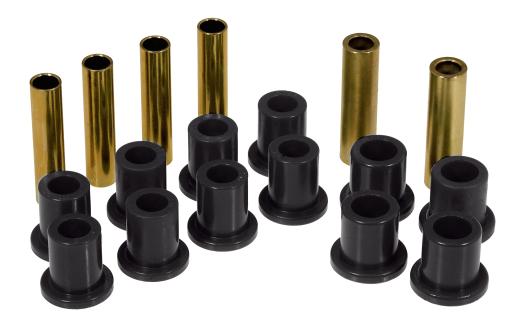 Prothane Leaf Spring Bushings - Rear Spring Eye and Shackle (Black)