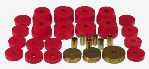 Prothane Body Mount Bushings and Radiator Support Bushings - Red