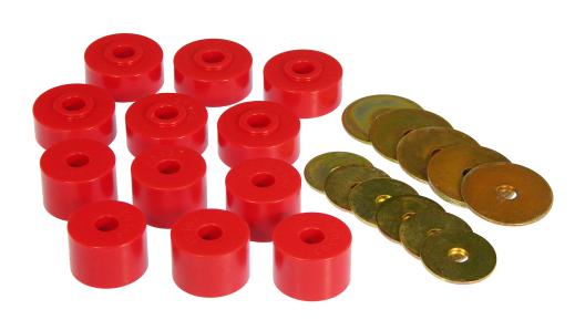 Prothane Body Mount Bushings - Red