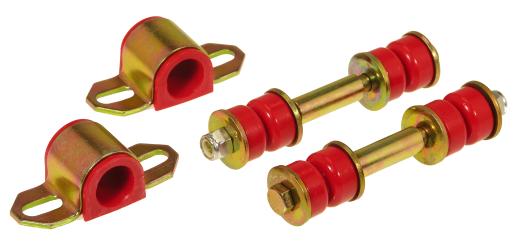 Prothane Front Sway Bar Bushings and Endlinks - 7/8 Inch - Red