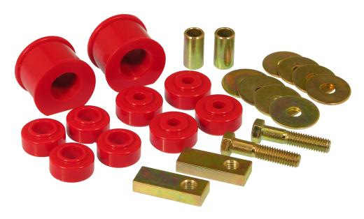 Prothane Front Sway Bar and Endlink Bushings - 15/16 Inch - Red