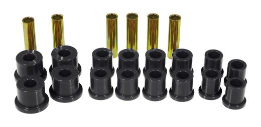 Prothane Leaf Spring Bushings - Rear Spring Eye and Shackle (Black)