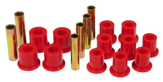 Prothane Front Leaf Spring Bushings - non Crew Cab - Red