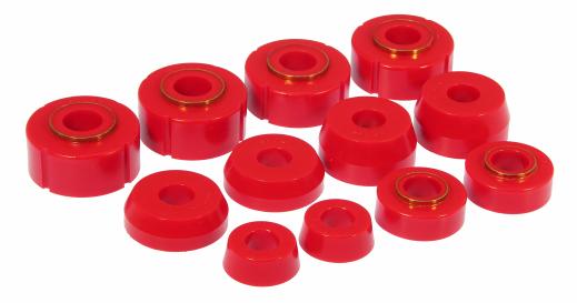 Prothane Body Mount Bushings - 4WD - Red