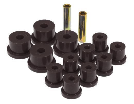 Prothane Rear Leaf Spring Eye and Shackle Bushings - 9/16 ID Shackle - Black