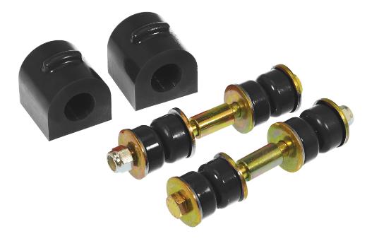 Prothane Rear Sway Bar Bushings and Endlinks - 21mm - Black