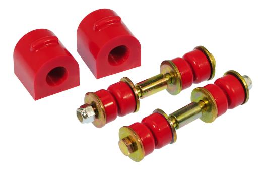 Prothane Rear Sway Bar Bushings and Endlinks - 21mm - Red