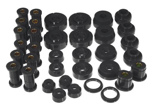 Prothane Total Front/Rear Bushings Kit - Black Non 3 Bushing Shackles