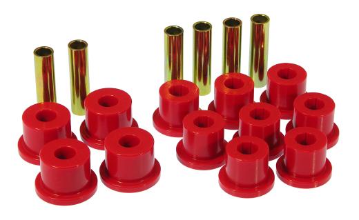 Prothane Rear Leaf Spring Bushings - 1-1/2 Inch - 2600-3500 Spring - Red