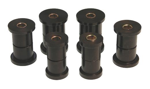 Prothane Rear Leaf Spring Eye and Shackle Bushings Kit - 1-3/8 Inch Frame Shackle - Black