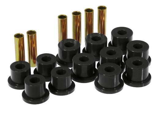 Prothane Rear Leaf Spring Eye and Shackle Bushings Kit - 1-3/4 Inch Frame Shackle - Black